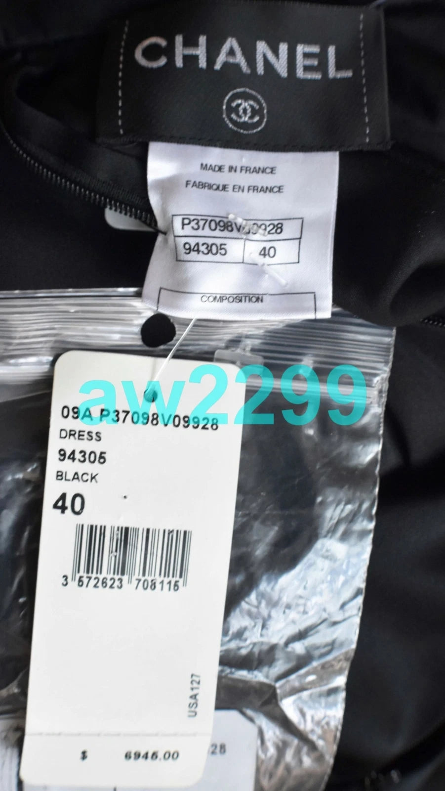 EXQUISITE NWT CHANEL EVENING MAXI RUNWAY DRESS NEW 40 BLACK