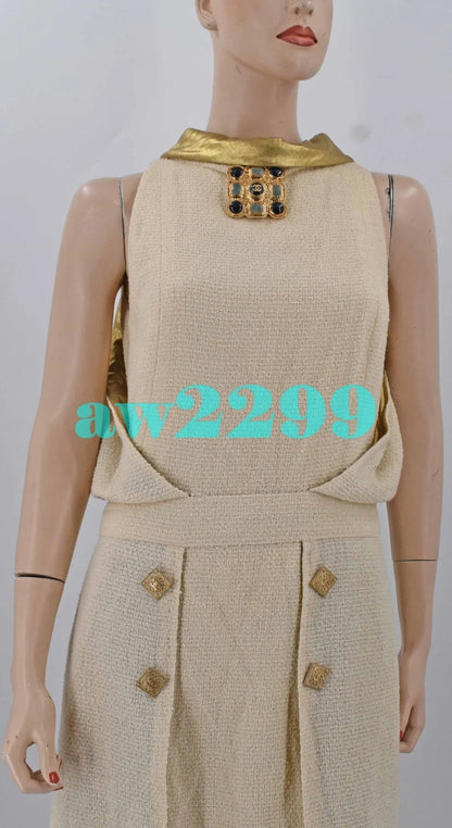 Chanel Pre‑Fall 2011 Paris Byzance Runway Tweed Dress Fr 38 36
